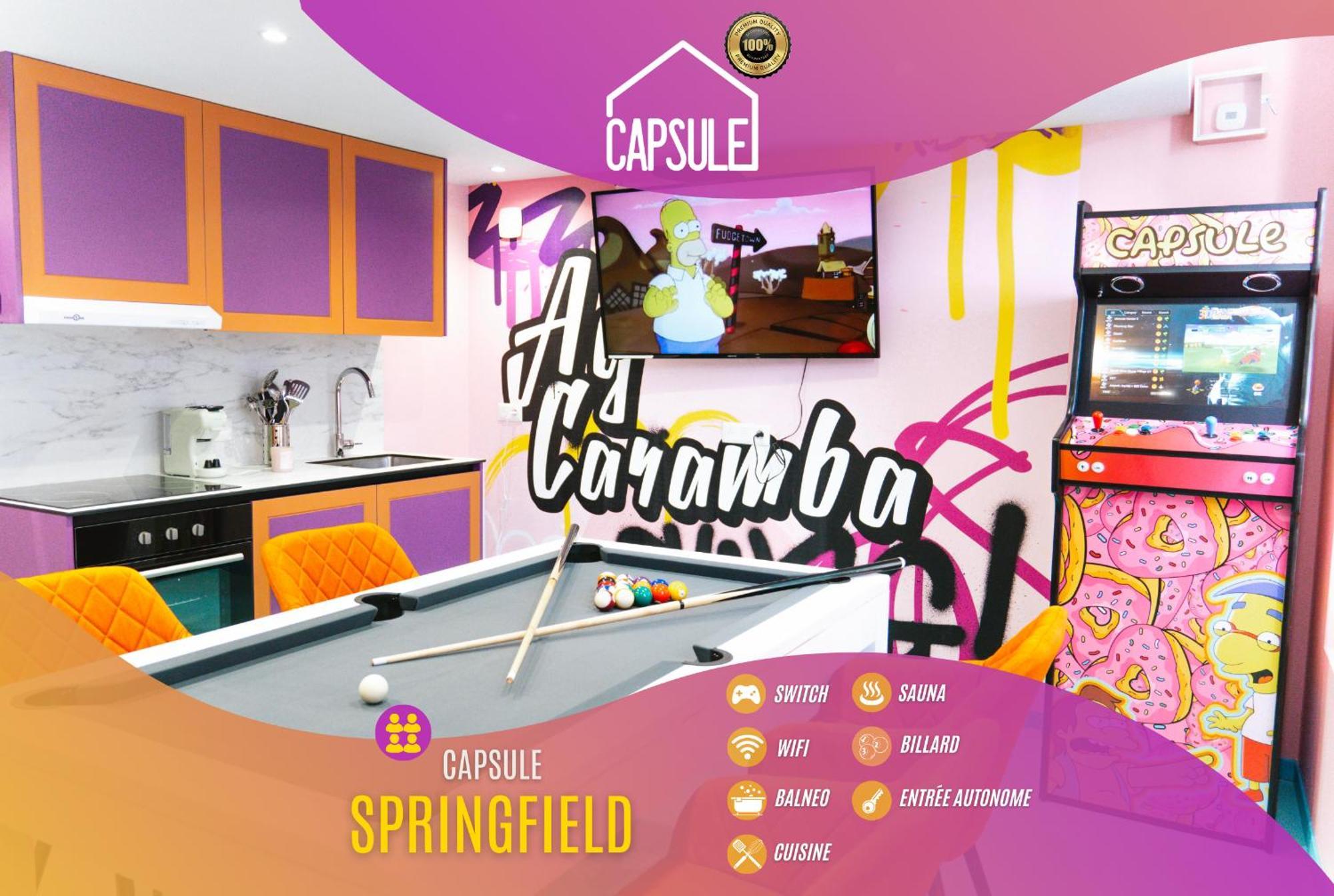 Capsule Springfield - Balneo -Sauna - Billard Douai Exterior photo